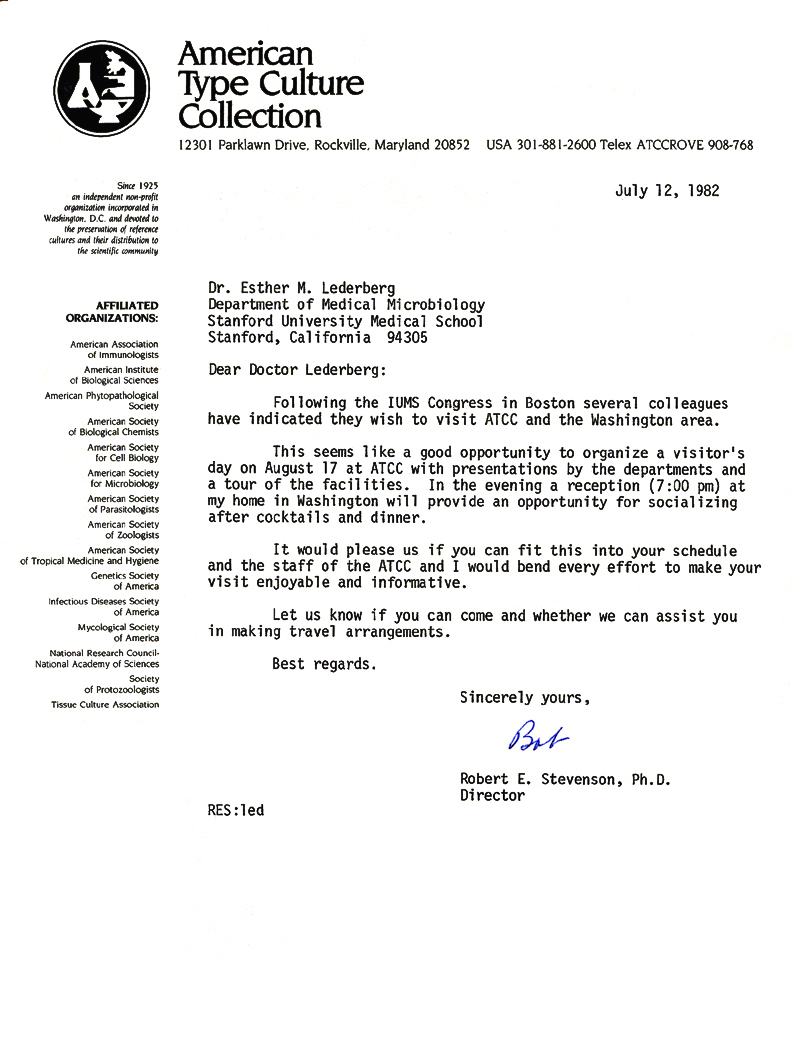 23 Stevenson to EML 7-12-82